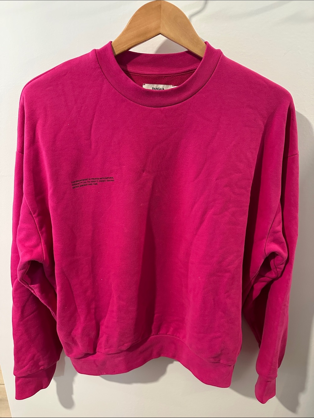 Pangaia magenta crewneck